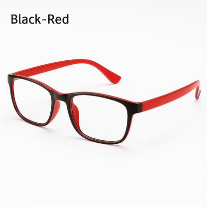 Blue Light Blocking Glasses in Red – Bold Blue Light Filter Glasses for Digital Eye Protection and Focus