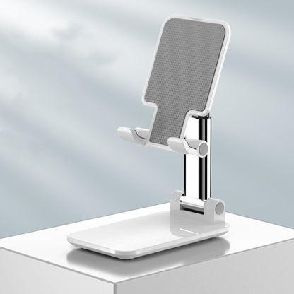Portable Phone and Tablet Stand in Silver – Sleek Foldable Adjustable Holder for Smartphones and Tablets