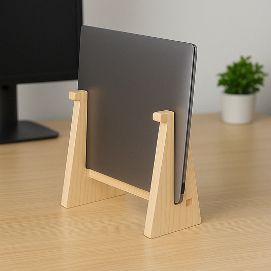 Natural Wooden Laptop Holder - Urban Marketplace 