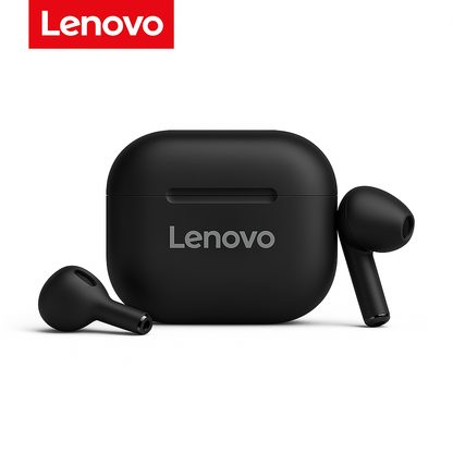 Lenovo LP40 Earbuds in Black – Compact Wireless Bluetooth Earbuds with Sleek Design and Clear Sound