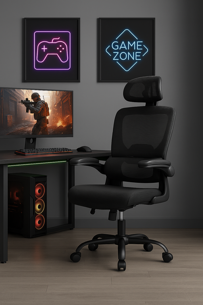 Premium Ergonomic Mesh Office Chair – Breathable Adjustable Desk Chair for Comfort and Posture Support