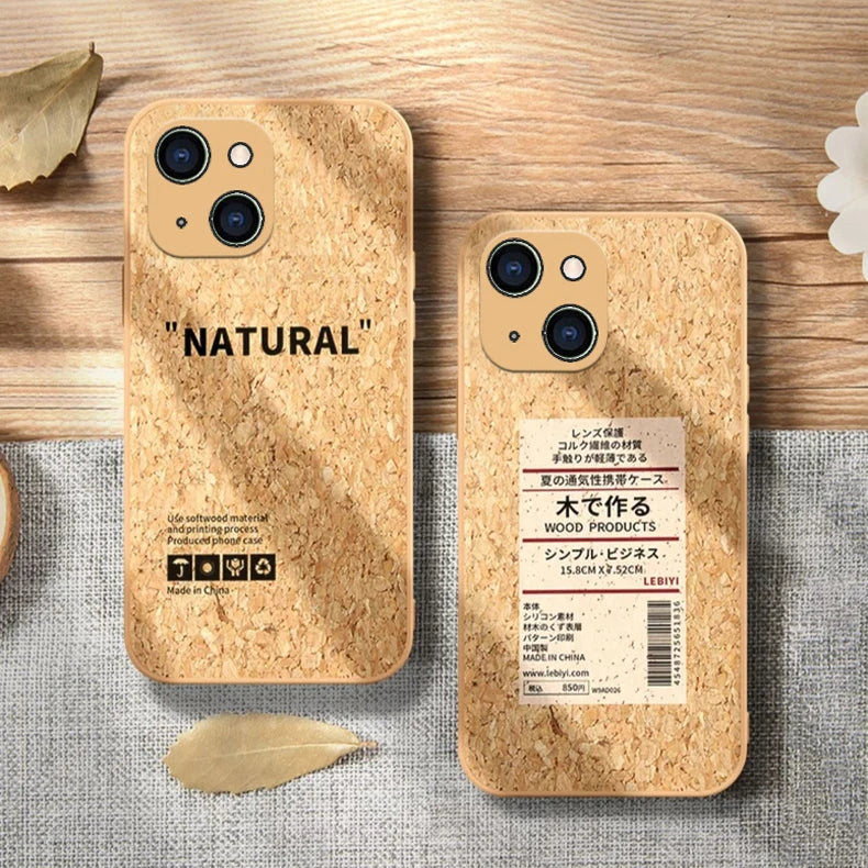 Handmade Cork Wood iPhone Case - Urban Marketplace 