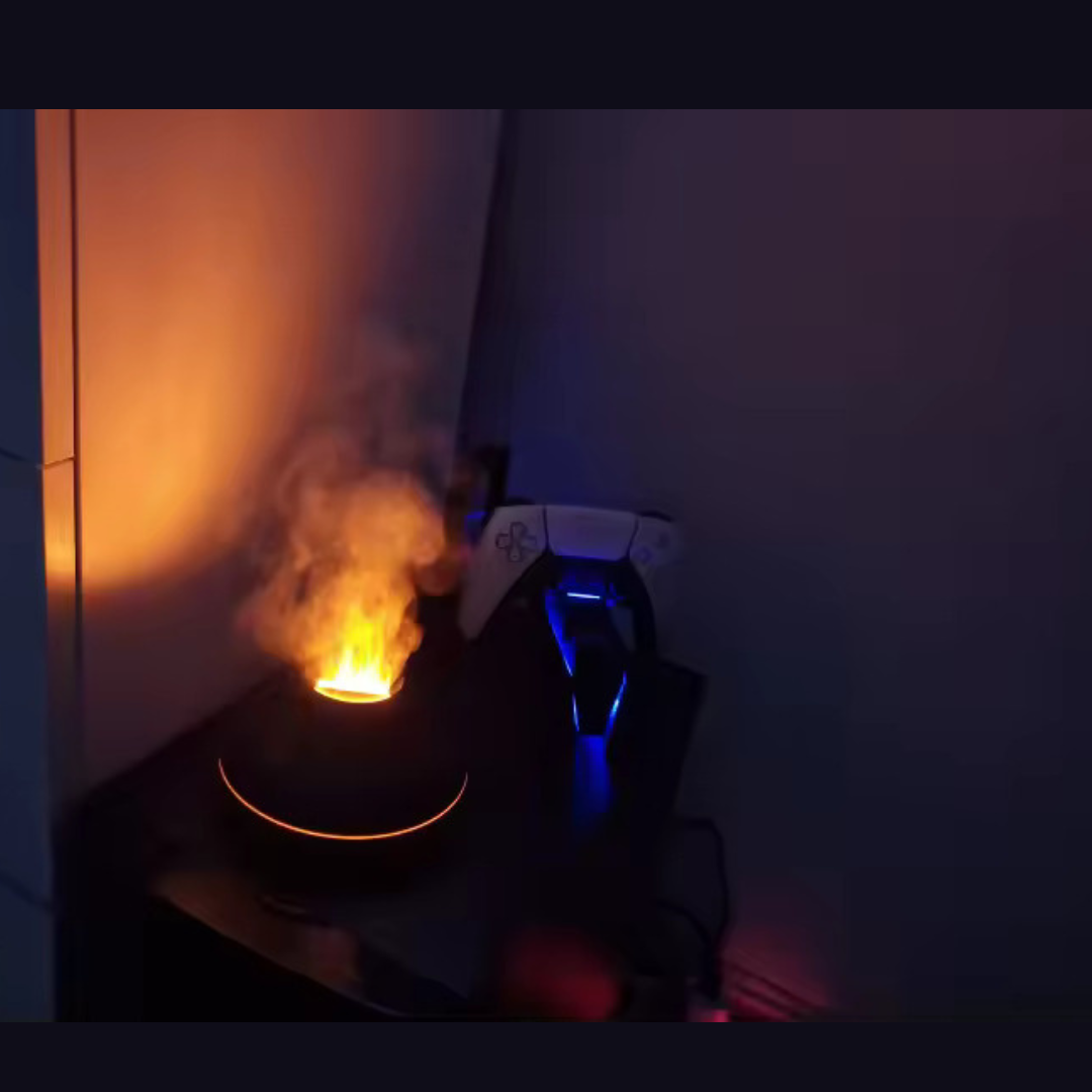 LumoMist Glow™ – Diffuseur de bureau avec lumière ambiante douce