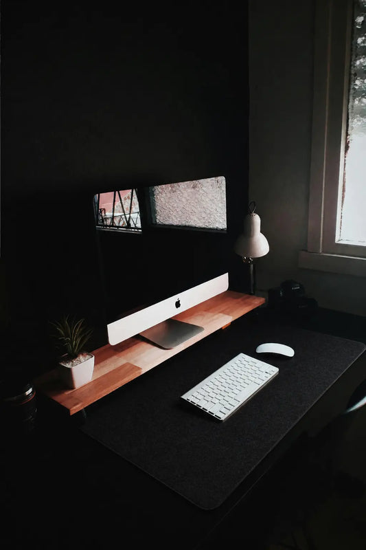 Fix your focus in seconds - Premium Wool Desk Pad