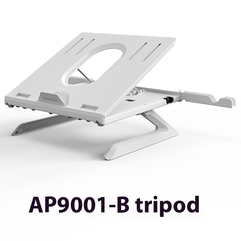 Adjustable Aluminium Laptop Stand in Silver – Sleek Foldable Laptop Riser for Better Posture and Airflow