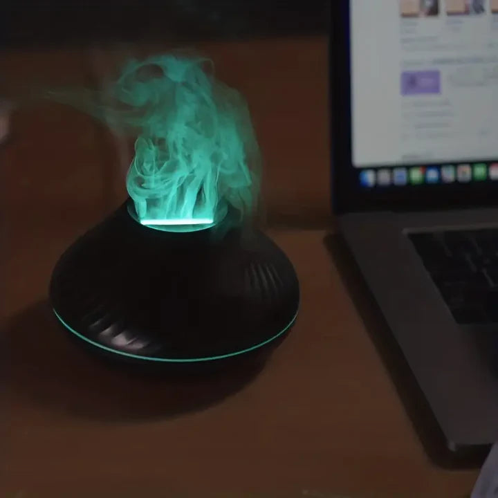 LumoMist Glow™ – Diffuseur de bureau avec lumière ambiante douce